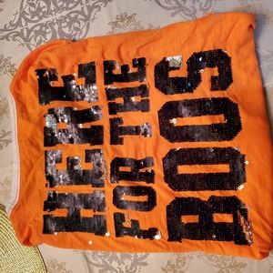 PINK- Halloween long sleeve bling shirt